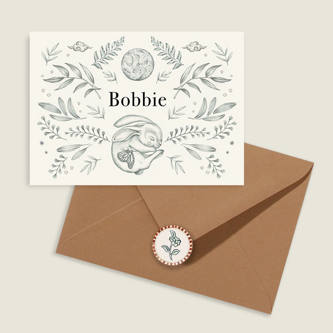 Geboortekaartje Hello Rabbit - Story of July