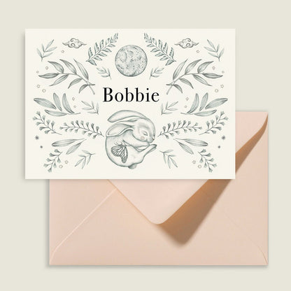 Geboortekaartje Hello Rabbit - Story of July