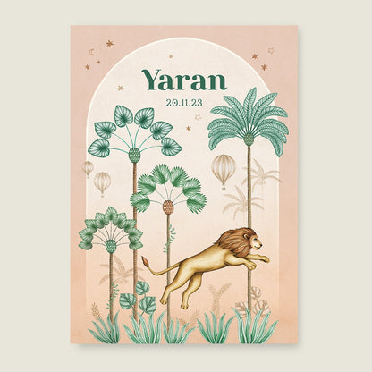 Geboortekaartje Lion Palms Terra - Story of July