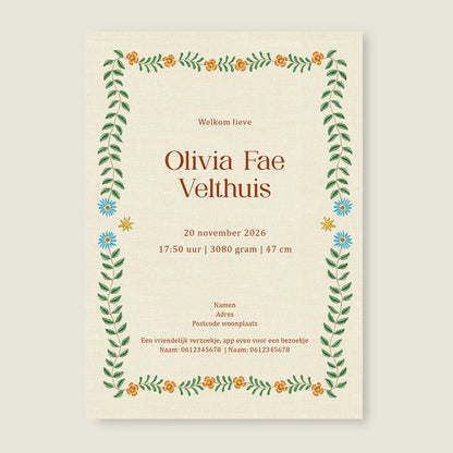 Geboortekaartje Sleep Tight Terra - Story of July