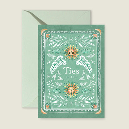 Geboortekaartje Sunshine Green - Story of July