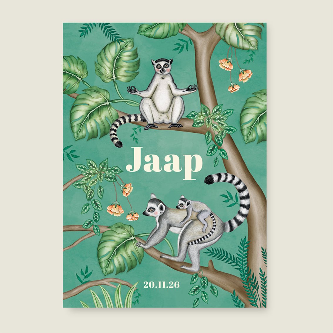 Geboortekaartje Tree Maki - Story of July