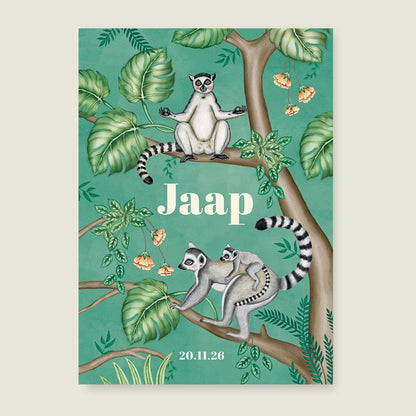 Geboortekaartje Tree Maki - Story of July