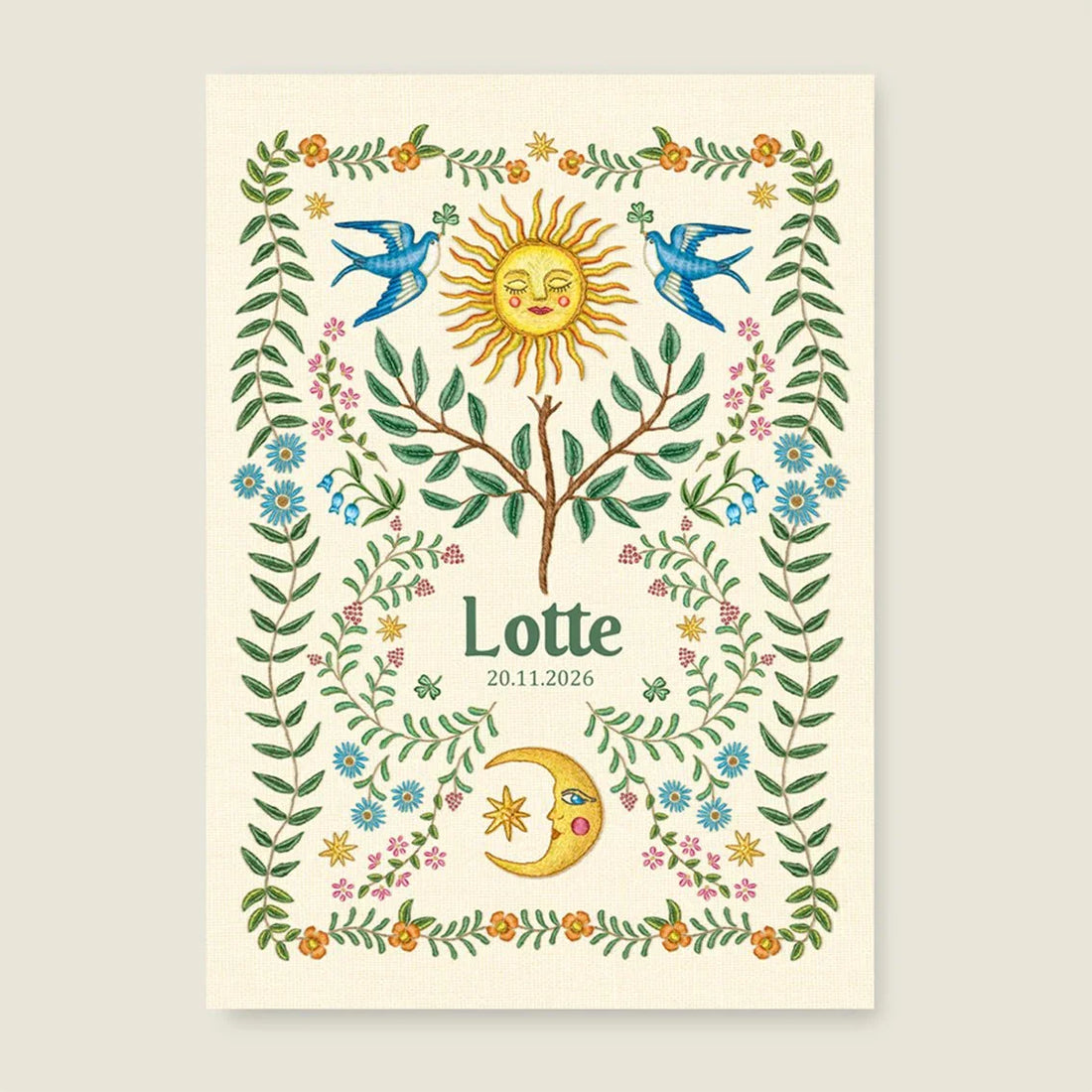 Geboortekaartje Under The Sun - Story of July