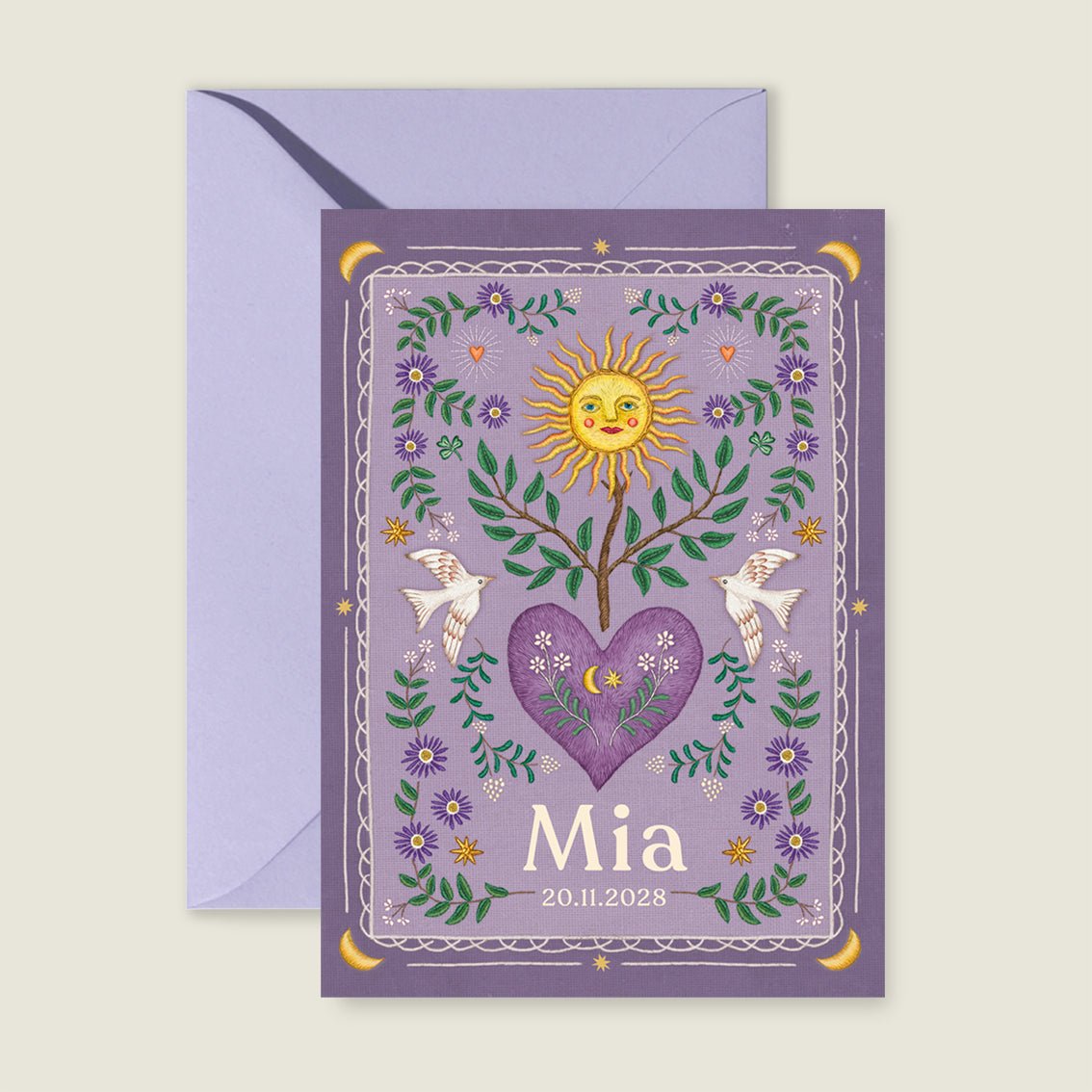 Heart Bird Paars - Story of July