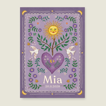 Heart Bird Paars - Story of July