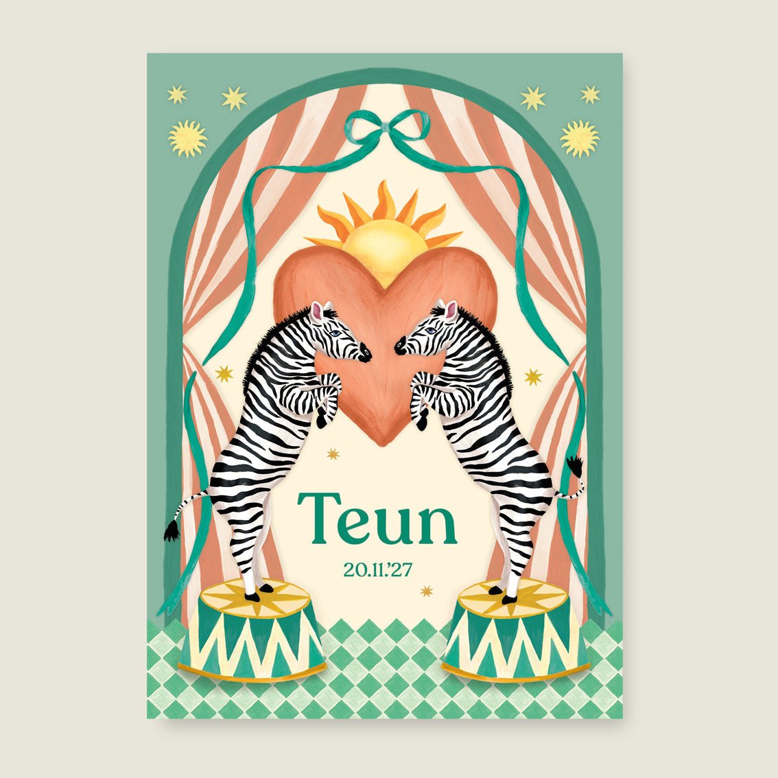 Print Dancing Zebras - Story of July