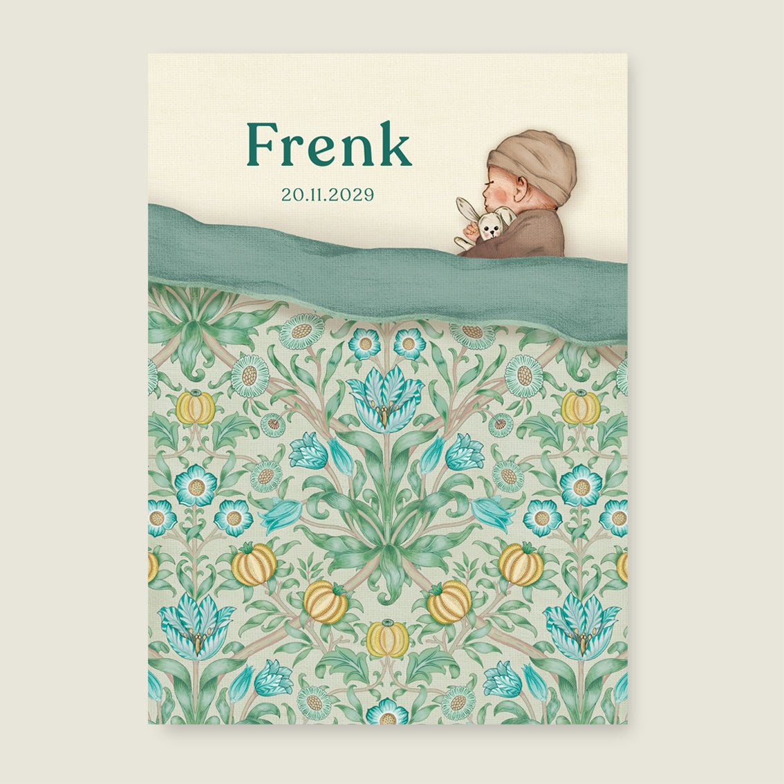 Print Sleep Tight Flowers Blue - Story of July