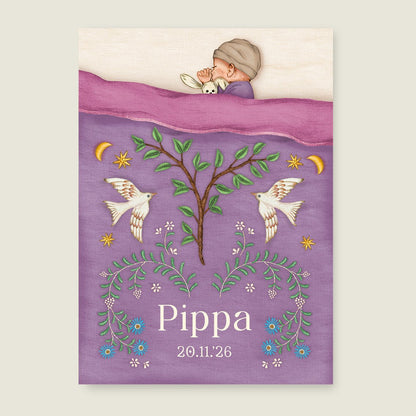 Print Sleep Tight Paars - Story of July