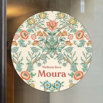 Raamsticker Blooming Flowers Terra - Story of July