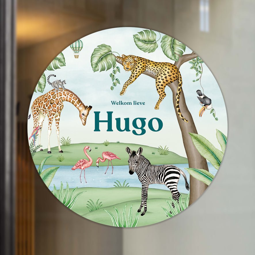 Raamsticker Jungle Animals - Story of July