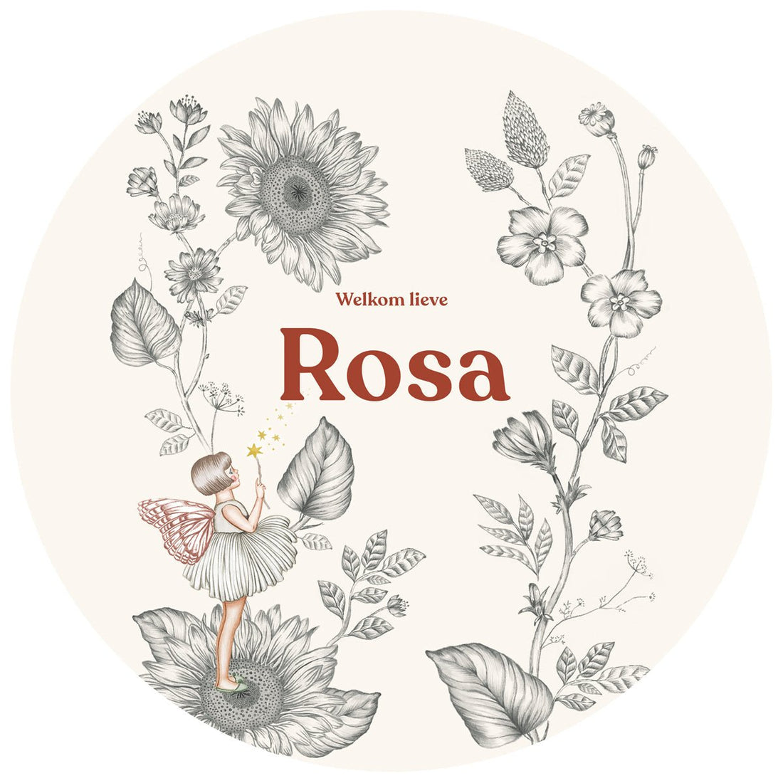 Raamsticker Little Elf Offwhite - Story of July