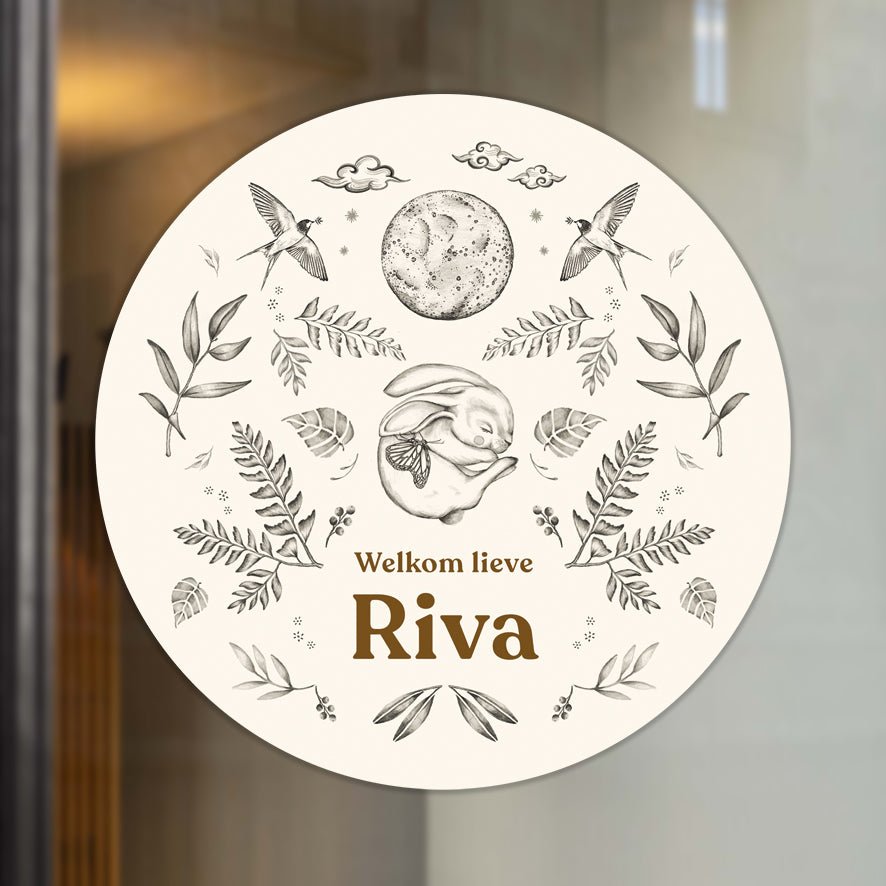 Raamsticker Little Rabbit - Story of July