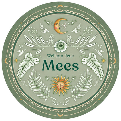 Raamsticker Moonchild Lightgreen - Story of July