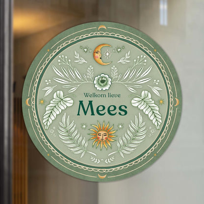 Raamsticker Moonchild Lightgreen - Story of July