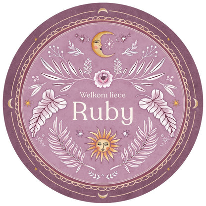 Raamsticker Moonchild Lila - Story of July