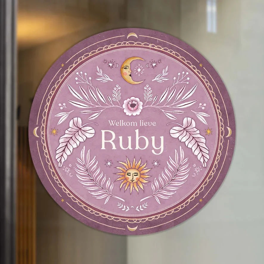 Raamsticker Moonchild Lila - Story of July