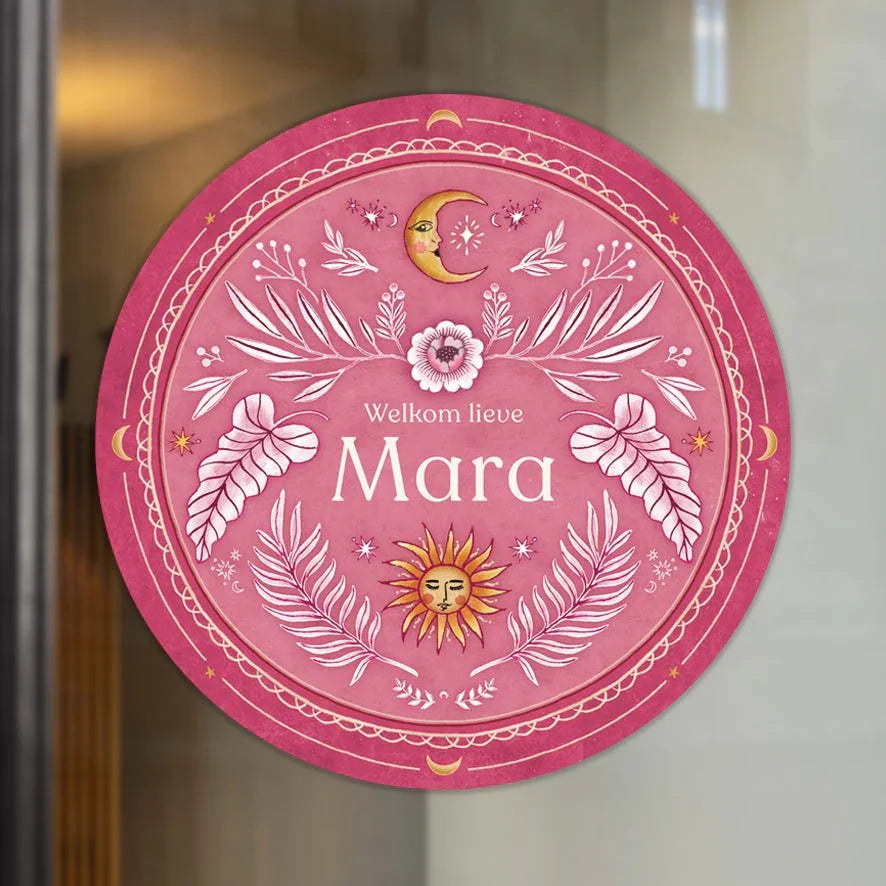 Raamsticker Moonchild Pink - Story of July