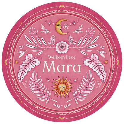 Raamsticker Moonchild Pink - Story of July