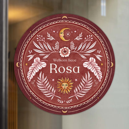 Raamsticker Moonchild Red - Story of July