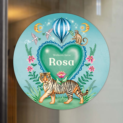 Raamsticker Tiger Heart - Story of July