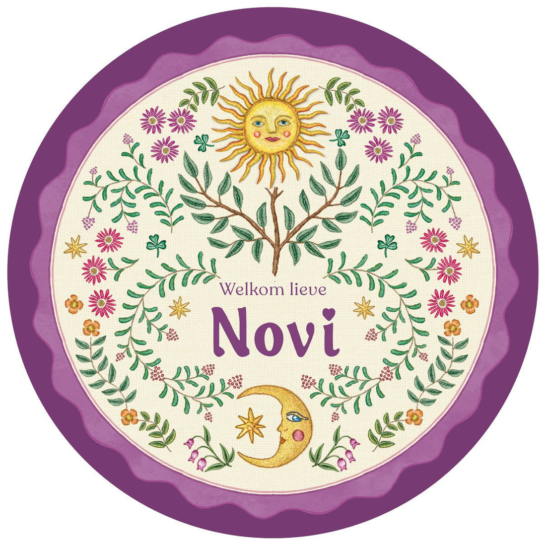 Raamsticker Under The Sun Purple - Story of July