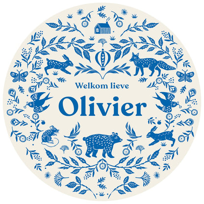 Raamsticker Wilderness Blue - Story of July