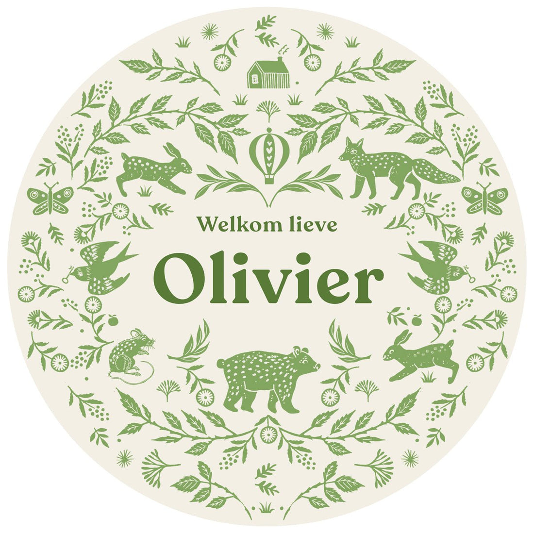 Raamsticker Wilderness Green - Story of July