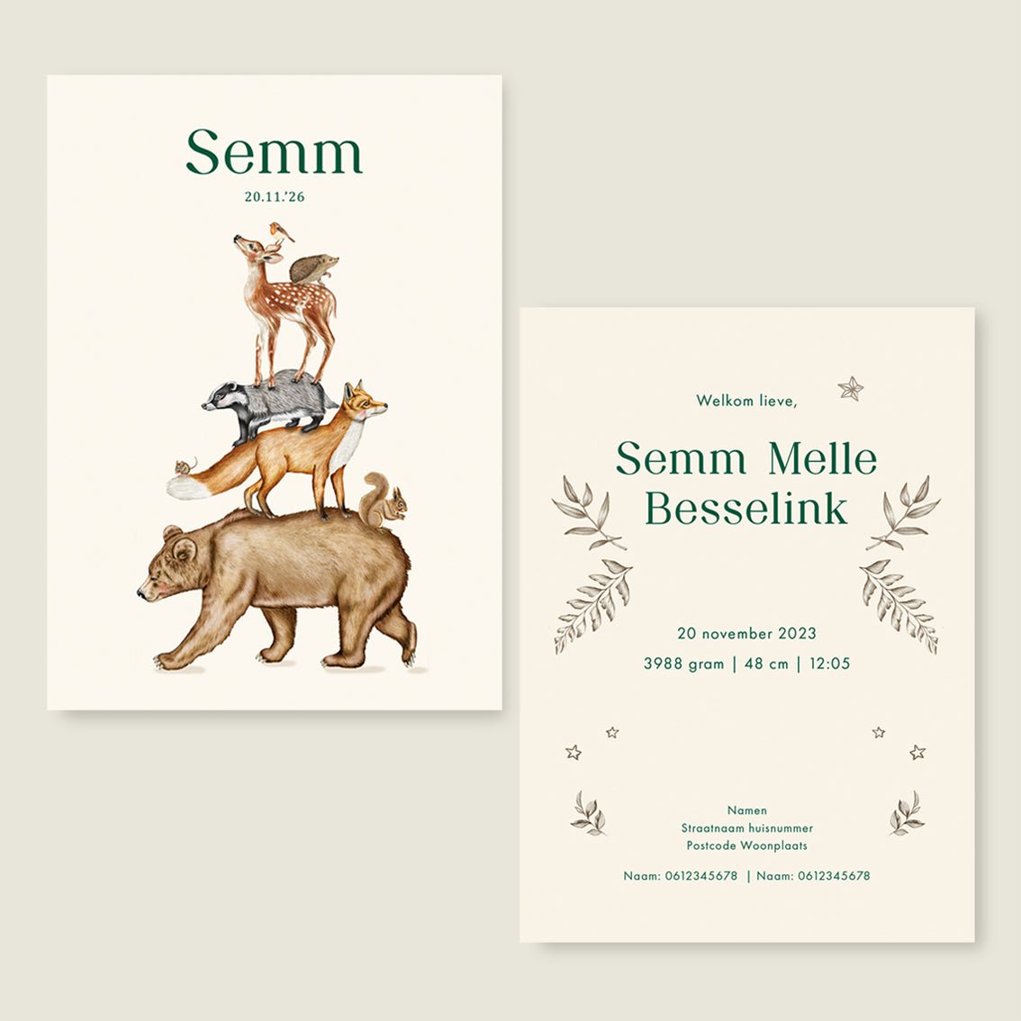 Sample Animal Tower - Story of July