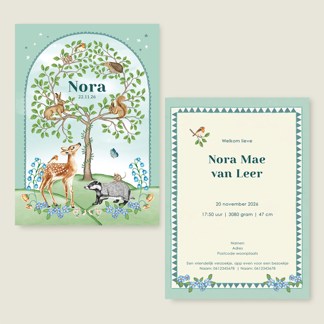 Sample Animal Tree - Story of July