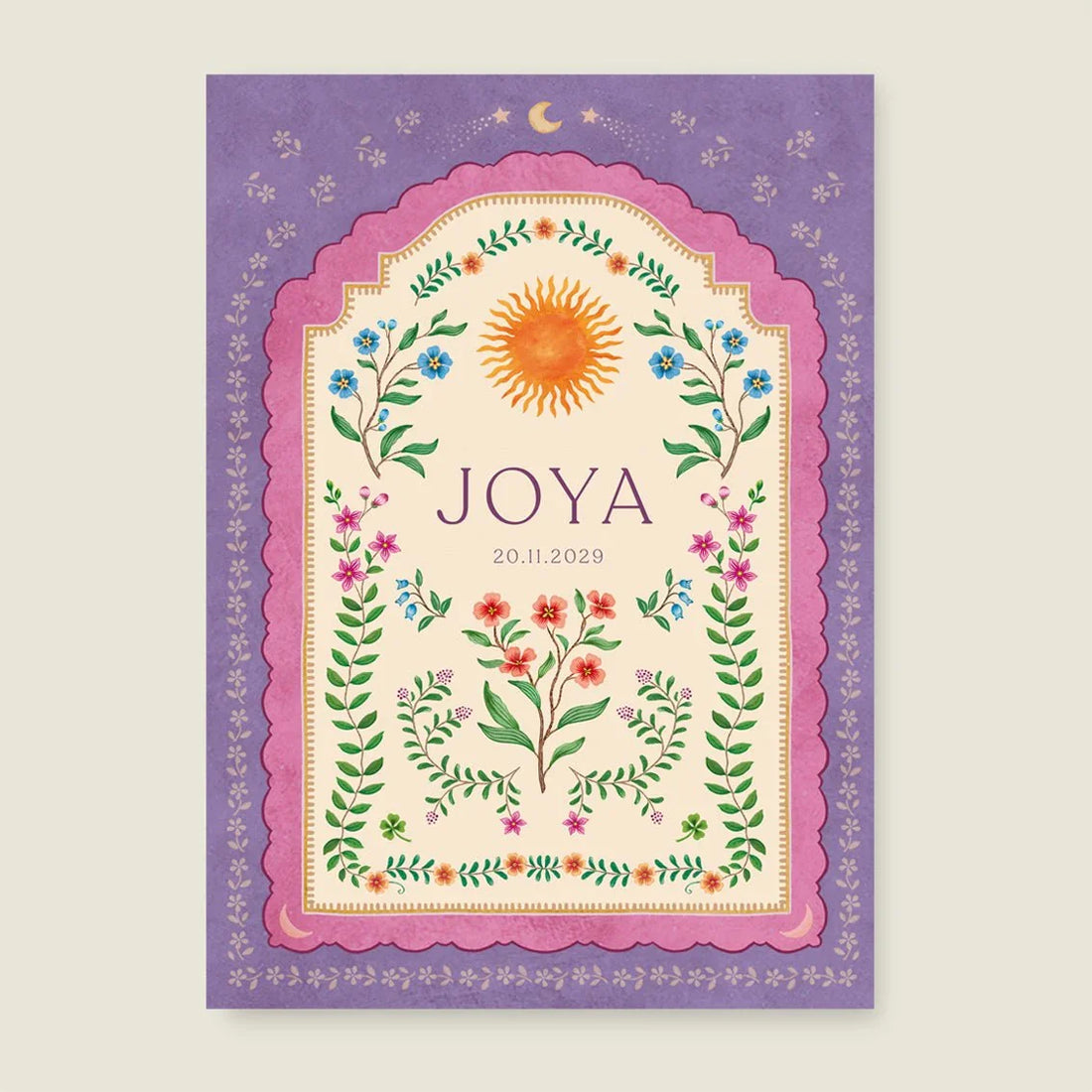 Sample Blooming Sun Paars - Story of July