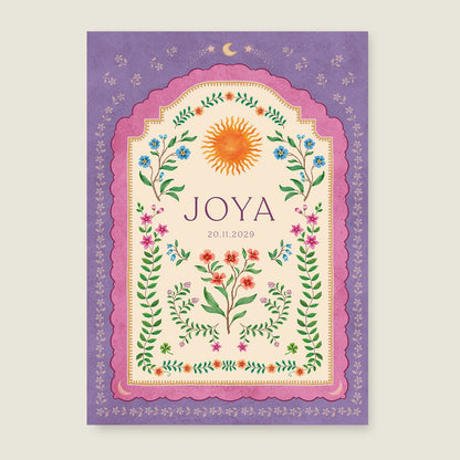 Sample Blooming Sun Paars - Story of July