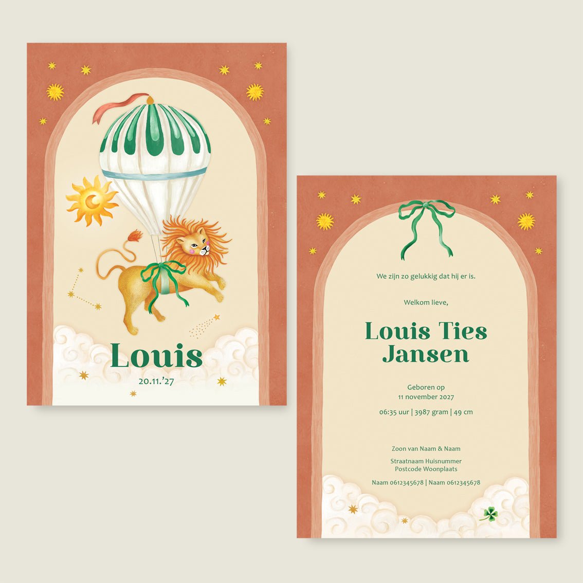 Sample Bow Lion Balloon - Story of July