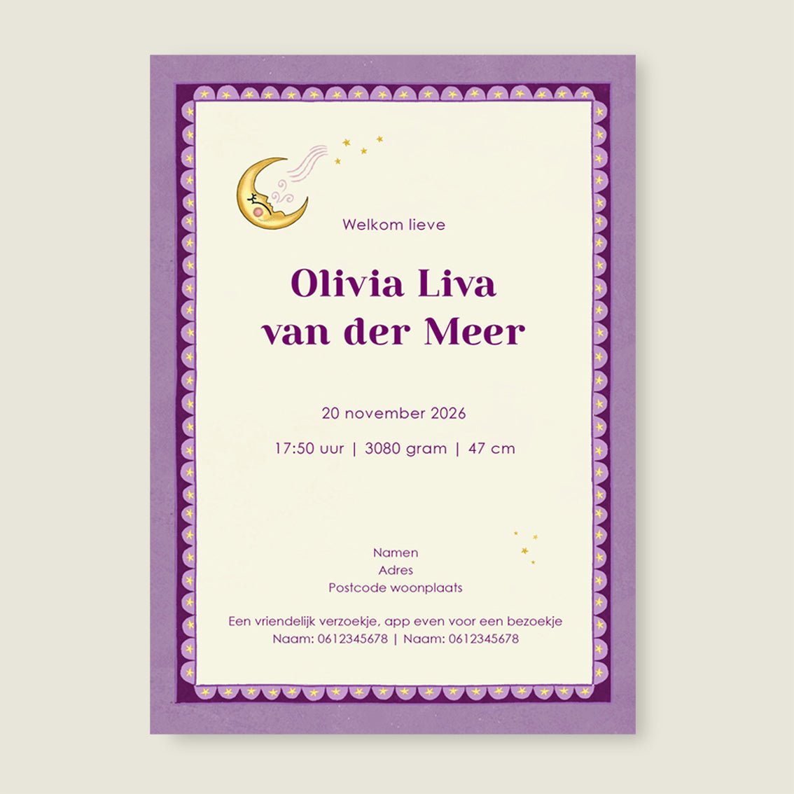 Sample Carrousel Purple - Story of July