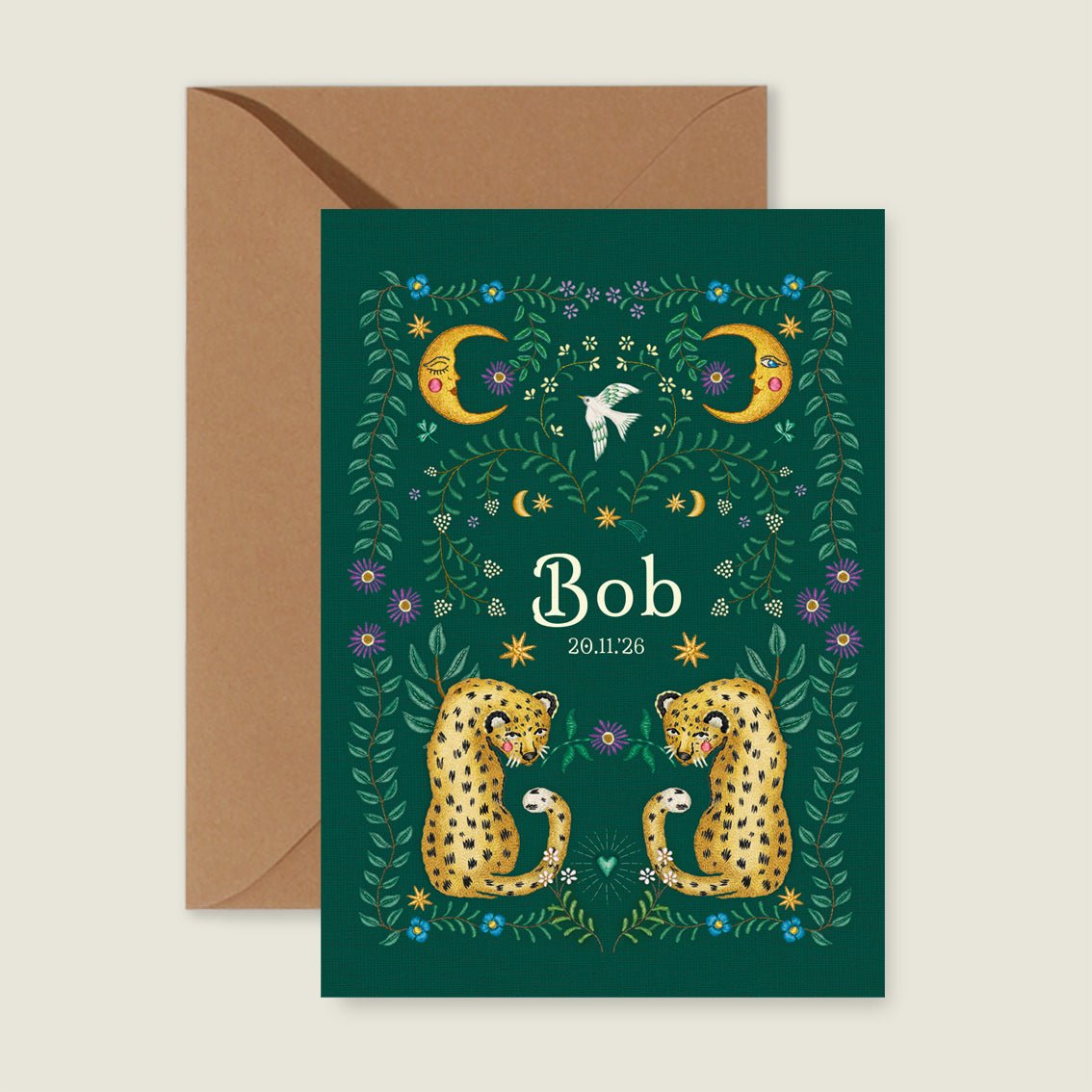 Sample Embroider Panter Green - Story of July