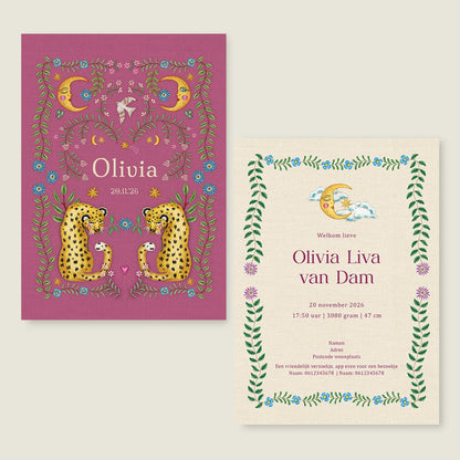 Sample Embroider Panter Pink - Story of July