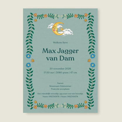 Sample Embroider Rabbit Light Blue - Story of July