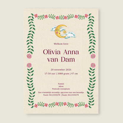 Sample Embroider Rabbit Red - Story of July