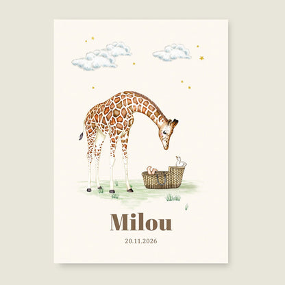 Sample Giraffe Basket Offwhite - Story of July