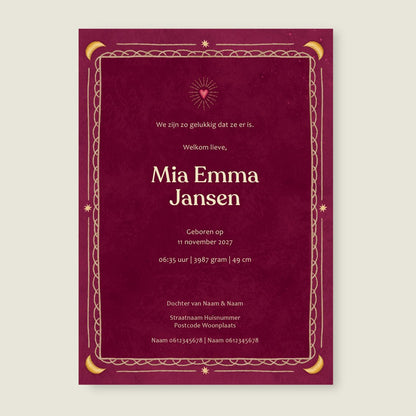 Sample Heart Bird Red - Story of July