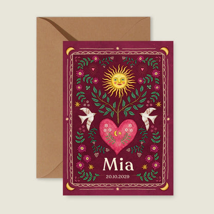 Sample Heart Bird Red - Story of July