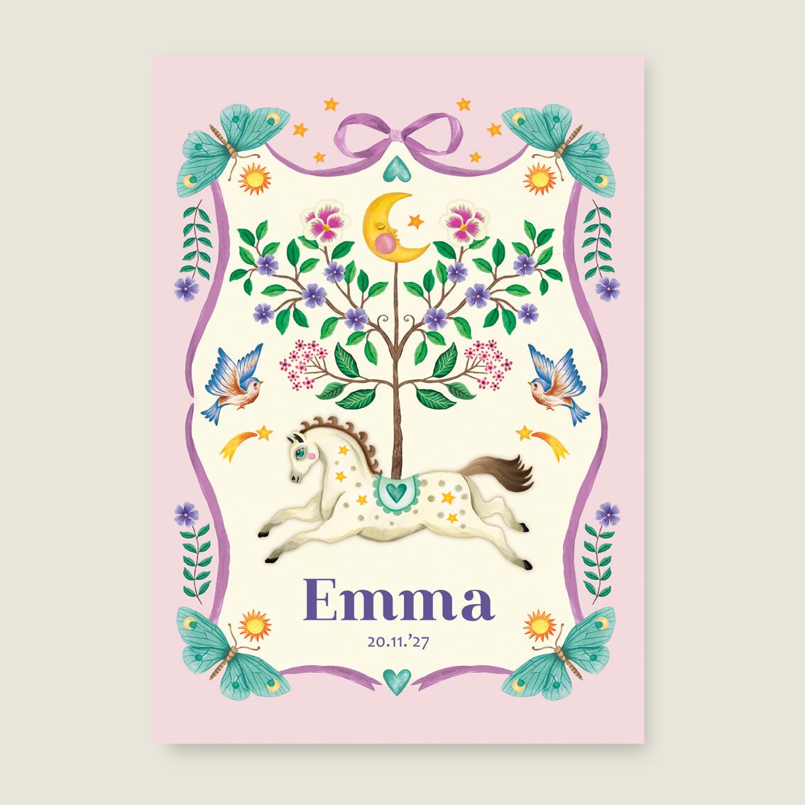 Sample Horse And Butterflys - Story of July