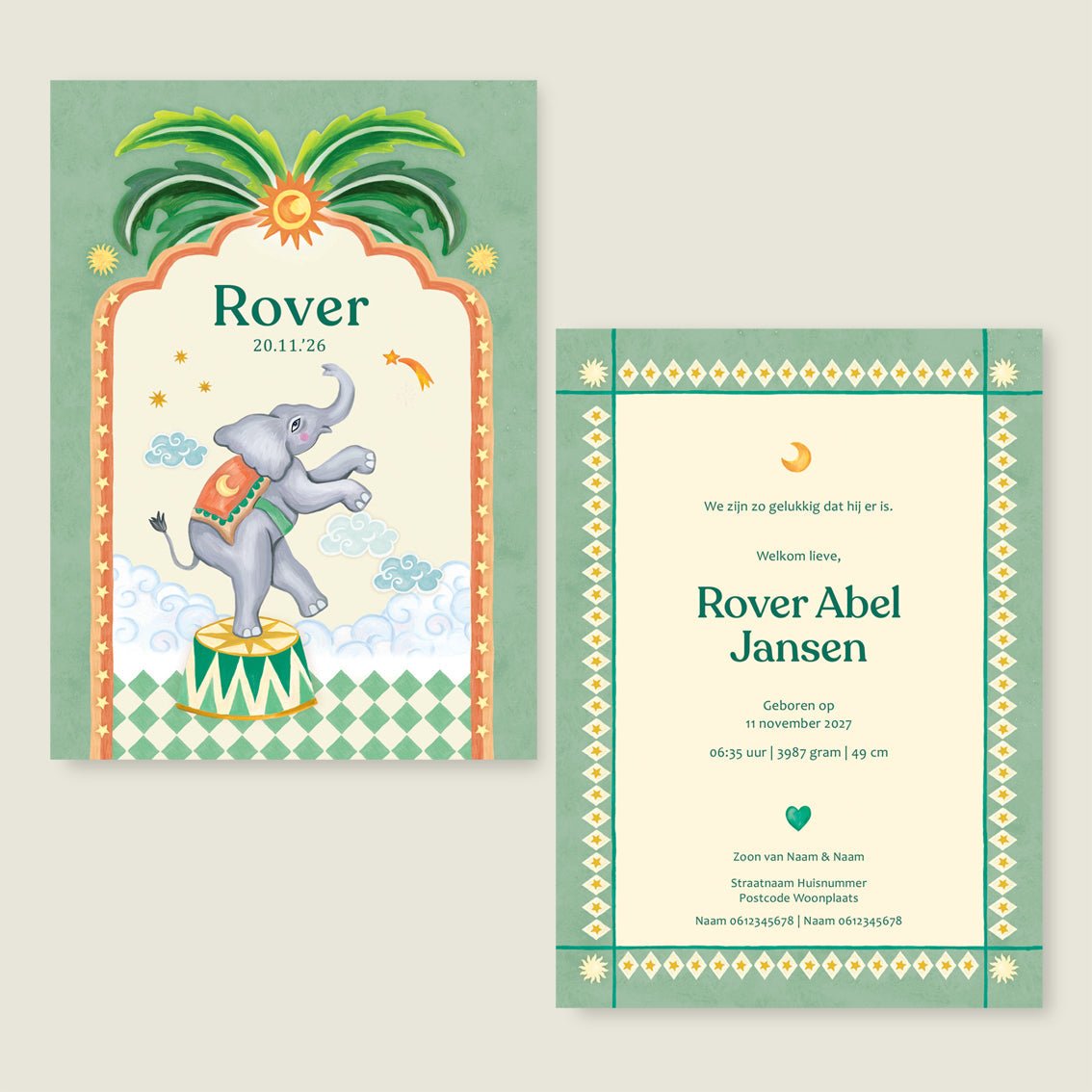 Sample Lovely Elephant - Story of July