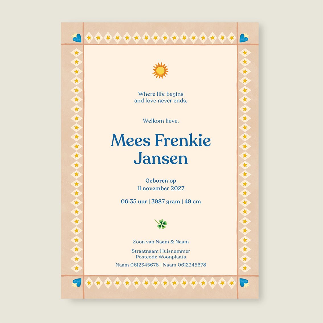 Sample Lovely Lion Heart - Story of July