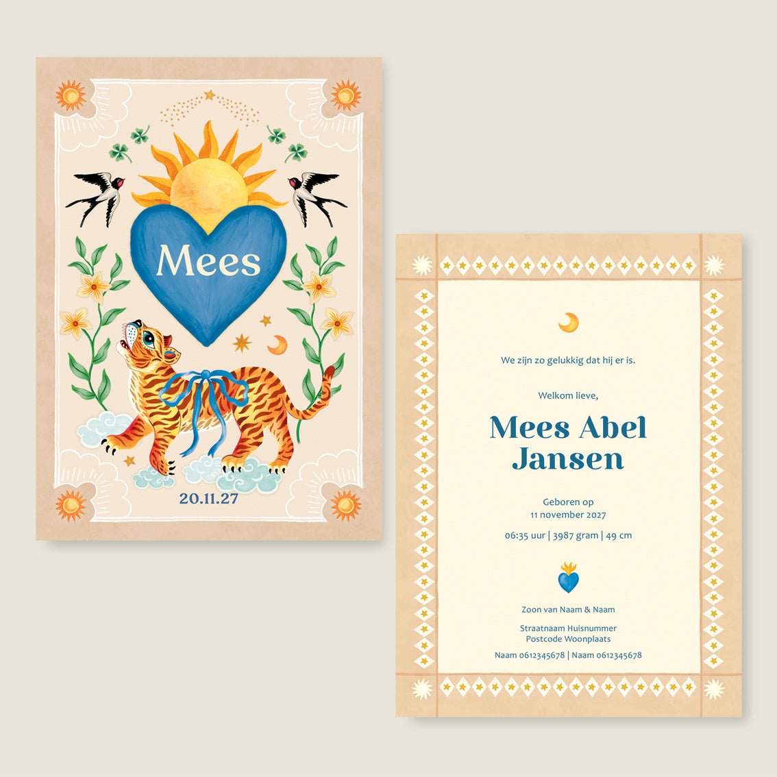 Sample Lovely Tiger - Story of July