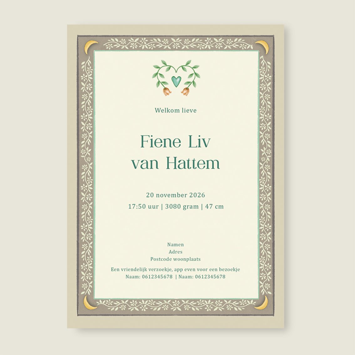 Sample Moon Moth Offwhite - Story of July