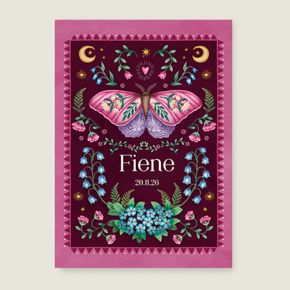 Sample Moon Moth Red - Story of July