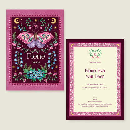 Sample Moon Moth Red - Story of July