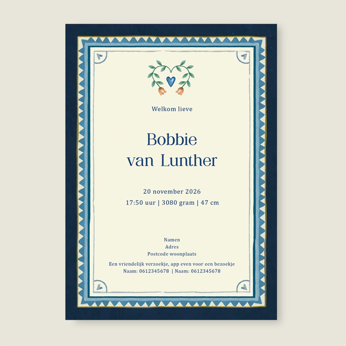 Sample Oh Dear Butterfly Blue - Story of July