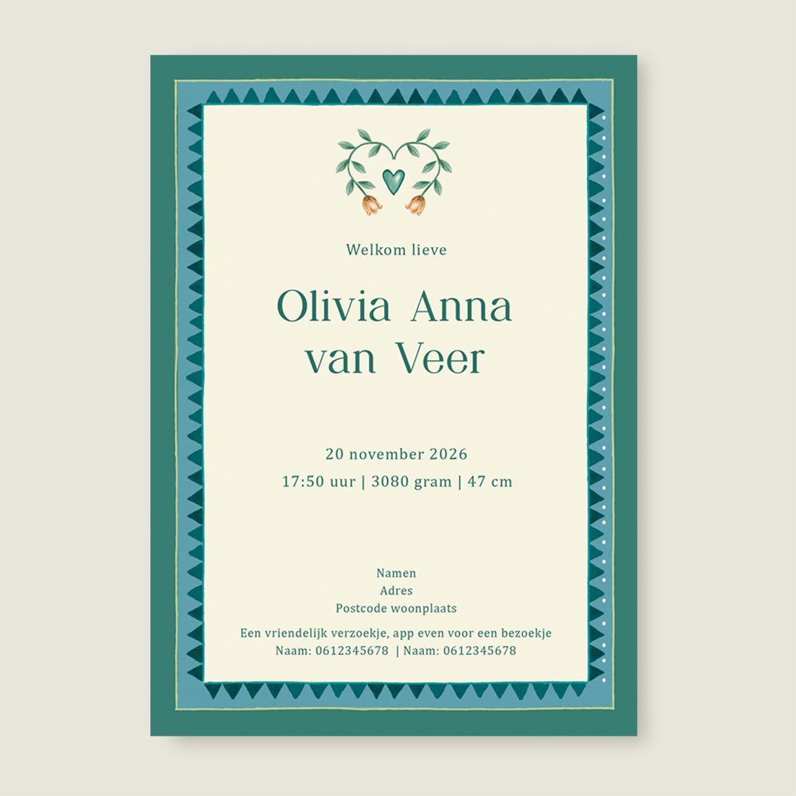 Sample Oh Dear Butterfly Green - Story of July